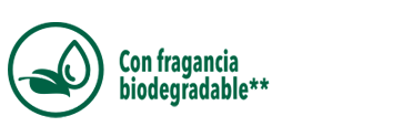 Con fragancia biodegradable