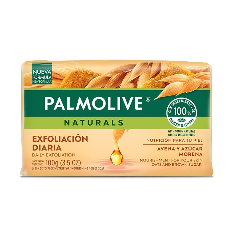 Palmolive® Naturals Exfoliación Diaria Avena y Azúcar Jabón en barra